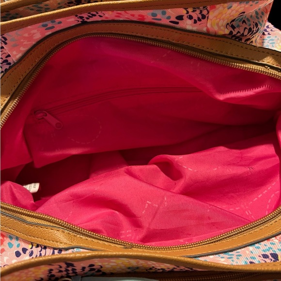 A very pretty pink and blue purse with bling and tassels - Picture 4 of 14